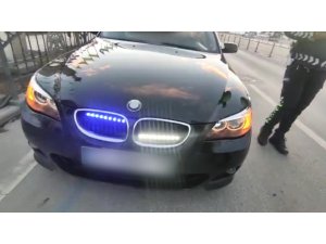 Çakar ve siren sistemi kullanan sürücüye 9 bin 951 lira ceza