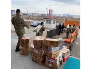 Kars’tan deprem bölgesine yardım ve destekler sürüyor