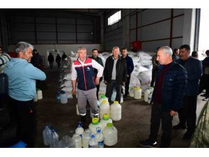 Yeşilyurt’te afetzede süt üreticilerine belediye desteği