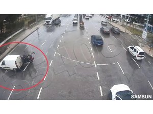 Işık ihlali yapan araca motosiklet hızla çarptı: 1 yaralı