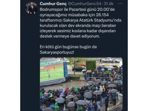 Sakaryaspor Kulüp Başkanı Genç’ten taraftara davet