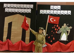 Zonguldak’ta minikler Çanakkale Zaferi’ni andı