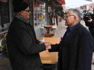 Başkan Büyükkılıç’tan Doğu Garajı esnafına ziyaret