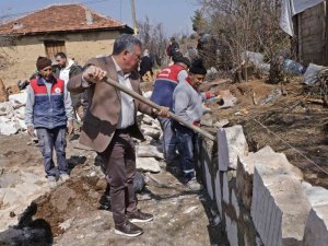 Başkan Kepenek, Yukarıdağdere Sosyal Tesisinin temelini attı