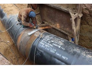 Başkan Tutuk, içme suyu ana ishale hattı yapım çalışmalarını inceledi