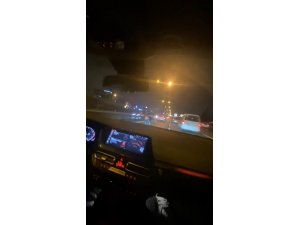 Makas atarak ilerledi, arkadaşı kayda aldı