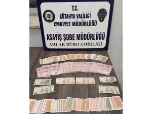 Kütahya’da kumar oynayan 6 şahsa idari para cezası