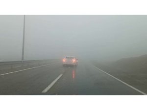 Siirt’te etkili olan sis görüş mesafesini 10 metreye kadar düşürdü