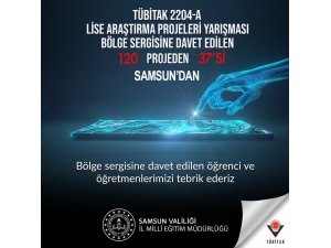 ’Lise Öğrencileri Araştırma Projeleri Yarışması’na Samsun damgası