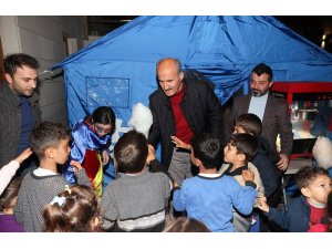 Dulkadiroğlu’nda çocuklara moral çadırı kuruldu