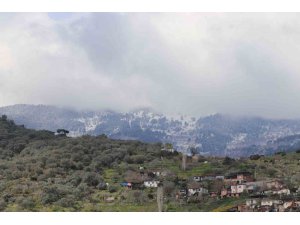 Aydın dağları beyaza büründü