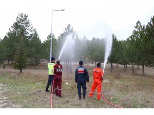 Jandarmaya orman yangınlarıyla mücadele eğitimi