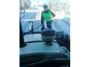 Pazaryeri’nde kar temizleme çalışmaları yapıldı