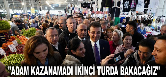 Pazarda halka sandık çağrısı: Adam kazanamadı ikinci turda bakacağız