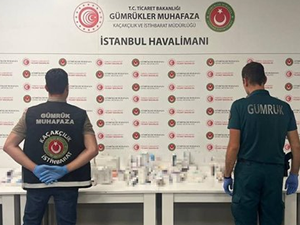İstanbul Havalimanı'nda 307 kutu kaçak ilaç ele geçirildi