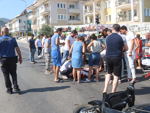 Muğla'da otomobil ve kamyonetin çarptığı motosikletteki kadın öldü