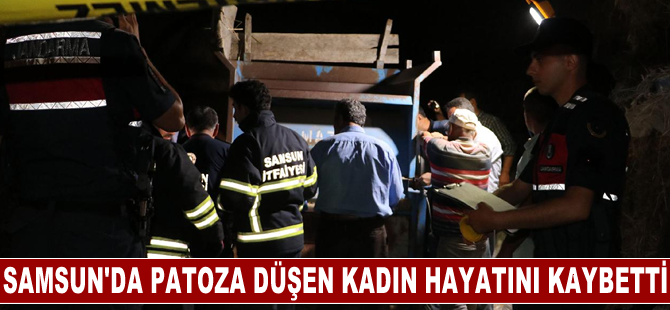 Patoza düşen kadın hayatını kaybetti