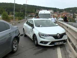 Maltepe'de 16 aracın karıştığı zincirleme kaza meydana geldi