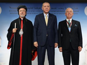 Cumhurbaşkanı Erdoğan, Mor Efrem Süryani Kadim Ortodoks Kilisesi'nin açılış töreninde konuştu