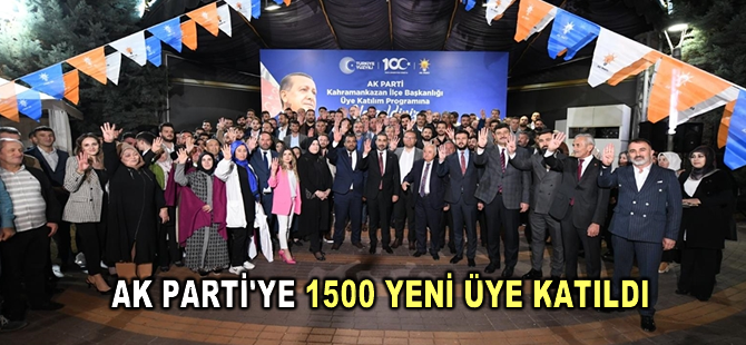 AK Parti'ye 1500 yeni üye katıldı