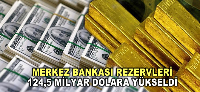 Merkez Bankası rezervleri 124,5 milyar dolara yükseldi