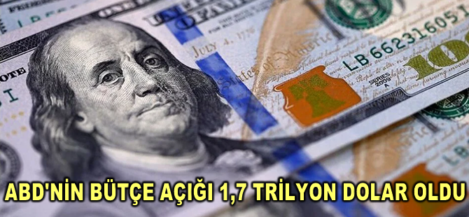 ABD'nin bütçe açığı, 2023 mali yılında 1,7 trilyon dolar oldu