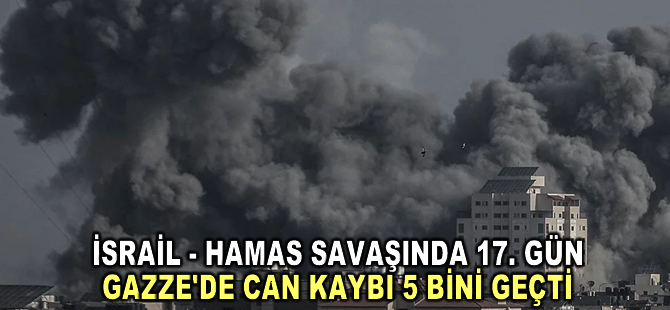 İsrail'in Gazze'ye yönelik saldırılarında ölenlerin sayısı 5 bini aştı