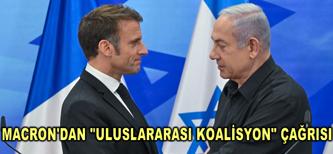 Macron'dan, terör örgütleriyle mücadelede uluslararası koalisyon kurulması çağrısı