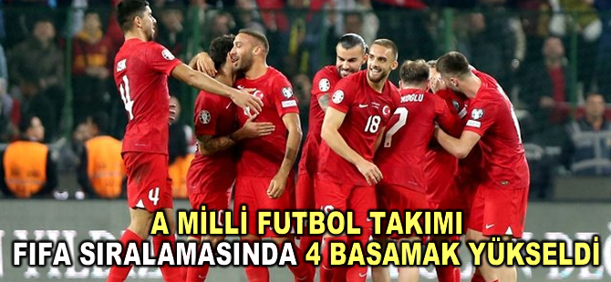 A Milli Futbol Takımı, FIFA sıralamasında 4 basamak yükseldi