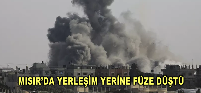 Mısır’da yerleşim yerine füze düştü