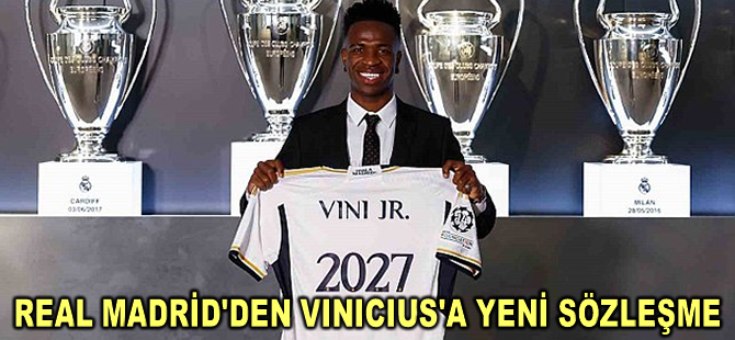 Real Madrid, Vinicius Junior'un sözleşmesini 2027'ye kadar uzattı