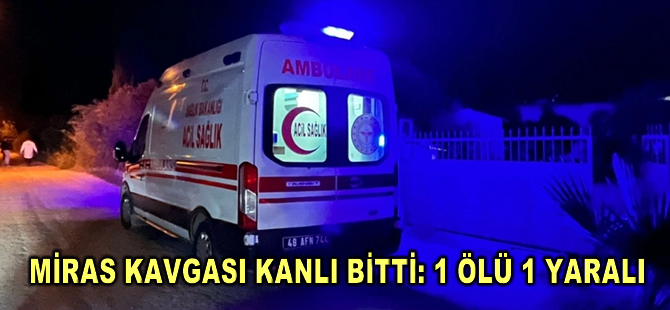 Muğla'da akrabalar arasında çıkan kavgada 1 kişi öldü, 1 kişi yaralandı