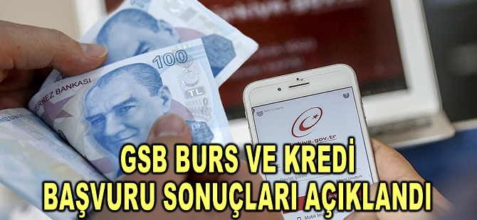 GSB burs ve kredi başvuru sonuçları açıklandı