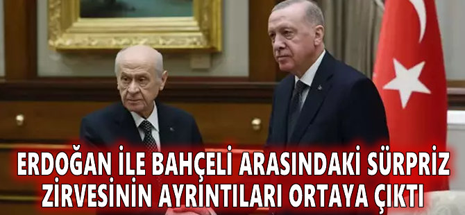 Erdoğan ile Bahçeli arasındaki sürpriz zirvesinin ayrıntıları ortaya çıktı