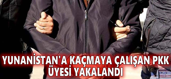 Yunanistan'a kaçmaya çalışan PKK üyesi yakalandı