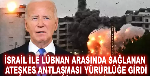 İsrail ile Lübnan arasında sağlanan ateşkes antlaşması yürürlüğe girdi