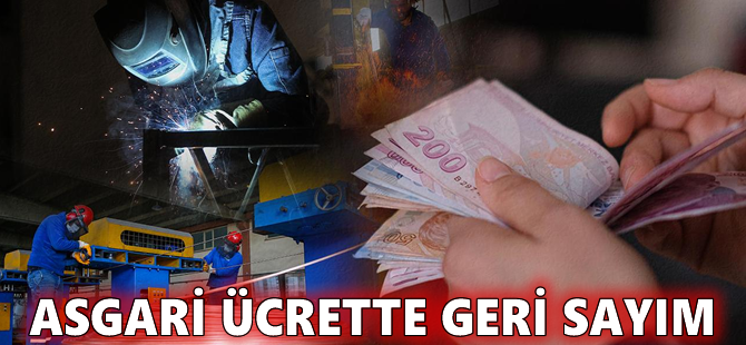 Asgari ücrette geri sayım