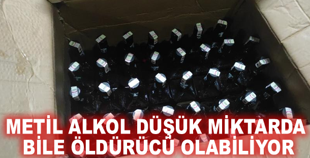 Metil alkol düşük miktarda bile öldürücü olabiliyor