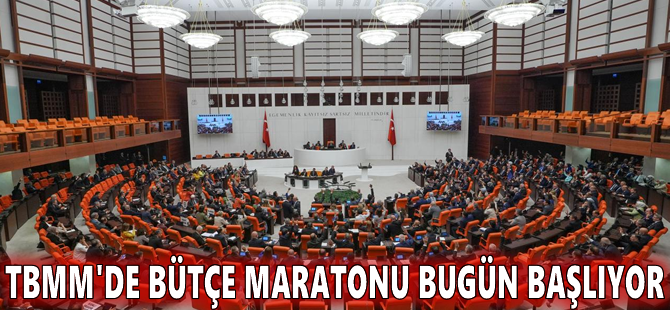 TBMM'de bütçe maratonu bugün başlıyor