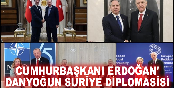 Cumhurbaşkanı Erdoğan'dan yoğun Suriye diplomasisi