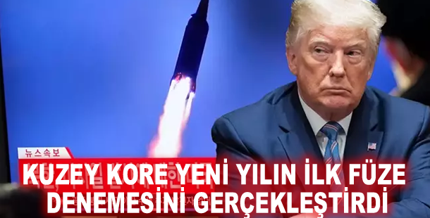 Kuzey Kore yeni yılın ilk füze denemesini gerçekleştirdi