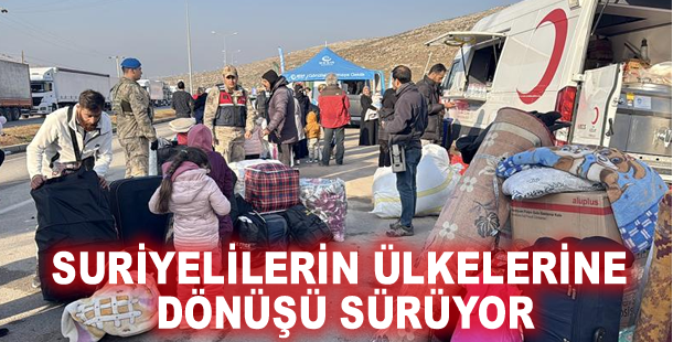 Suriyelilerin ülkelerine dönüşü sürüyor