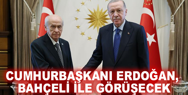 Cumhurbaşkanı Erdoğan, Bahçeli ile görüşecek