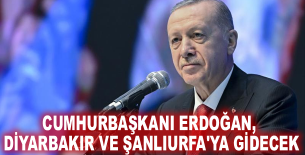 Cumhurbaşkanı Erdoğan, Diyarbakır ve Şanlıurfa'ya gidecek