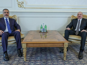 Bakan Fidan, Azerbaycan Cumhurbaşkanı Aliyev tarafından kabul edildi