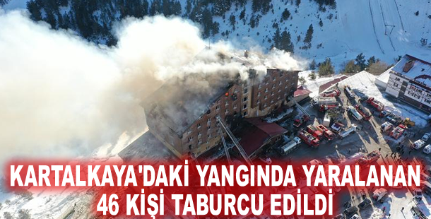 Kartalkaya'daki yangında yaralanan 46 kişi taburcu edildi