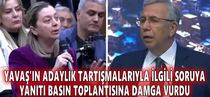 Yavaş'ın adaylık tartışmalarıyla ilgili soruya yanıtı basın toplantısına damga vurdu