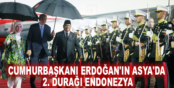 Cumhurbaşkanı Erdoğan'ın Asya'da 2. durağı Endonezya