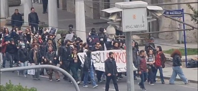 Mimar Sinan Güzel Sanatlar Üniversitesi (MSGSÜ) Öğrencilerinden, 2. 'İstanbul Büyükşehir Belediyesi Operasyonu' Protestosu!