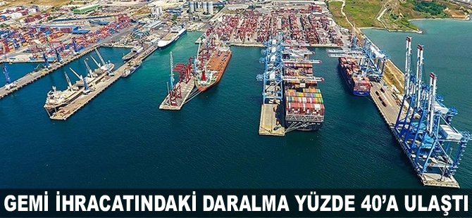 Gemi ihracatındaki daralma yüzde 40’a ulaştı